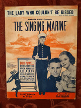RARE Sheet Music The Lady Who Couldn&#39;t Be Kissed Singing Marine Dick Powell 1937 - £12.81 GBP