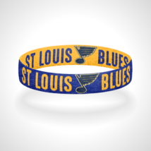 Reversible St Louis Blues Bracelet Wristband Bleed Blue Go Blues - $12.00