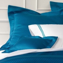 Matouk Pearl Pacific Blue King Coverlet and Euro Sham Set - $674.84