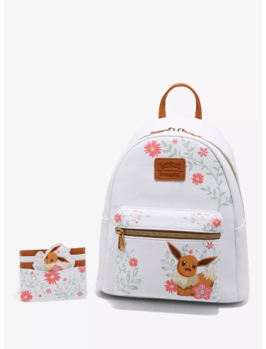 Primary image for Loungefly Pokemon Eevee Spring Flowers Mini Backpack + Cardholder SET
