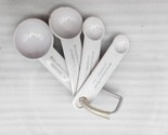 KitchenAid Measuring Spoons 4-Piece Set White Baking Cooking Utensils - $11.89