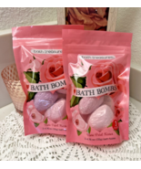 (2) Bath Treasures Bath Bombs Rose Petal Kisses 3 Pack Bath Fizzies-NEW! - £4.65 GBP