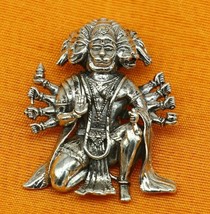 Pure 925 sterling silver handmade Hindu Lord Panchmukhi Hanuman pendant ... - £38.93 GBP
