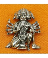 Pure 925 sterling silver handmade Hindu Lord Panchmukhi Hanuman pendant ... - $923.28 MXN