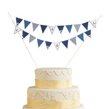 Nautical Wedding Cake Bunting - Party Tableware &amp; Serveware - $2.45