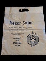 VTG 70s Roger Sales Music Store Shopping Bag Plastic Vinyl Record Aruba ... - $369.49 MXN