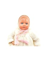 Vintage Infant Baby 3in Doll Handmade Christening Dress Slip Diaper Pin USA - $85.00
