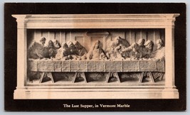 Last Supper in Vermont Marble Company Proctor VT Meriden Gravure Postcard F17 - £4.70 GBP