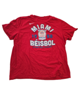 Miami Marlins 1958 Beisbol MLB The Nike Tee Tshirt XXL Red - $26.91 CAD