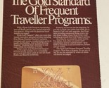 1987 Hyatt Hotels Gold Passport Vintage Print Ad Advertisement pa20 - £6.32 GBP