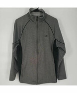 Champion Double Dry Powertrain Jacket Track Zip Long Sleeve Gray Size M - $19.17 CAD