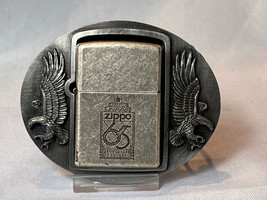 1997 65th Anniversary Zippo Lighter &amp;  1995 U7-4  Siskiyou Eagles Belt B... - £78.81 GBP