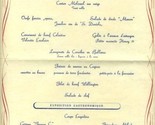  Linea C Diner Du Commandant Menu MN Franca C 1976 - $11.88
