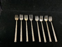 8 Vintage Cocktail Forks - £45.57 GBP