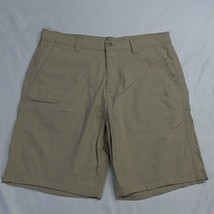 Eddie Bauer 34 x 10 &quot; Khaki Tech Travel Chino Shorts - £15.61 GBP