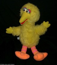 18&quot; Vintage Playskool Sesame Street Talking Big Bird Stuffed Animal Plush Toy - £29.30 GBP