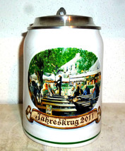 Paulaner Munich Jahreskrug 2011 lidded German Beer Stein - £15.76 GBP