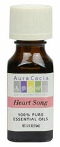 NEW Aura Cacia Pure Essential Oil Blend Heart Song 0.5 fluid ounce - £9.95 GBP