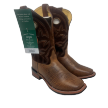 Smoky Mountain Men's Flint Cowboy Western Boots 4210 Brown Leather Size 13D - £97.10 GBP