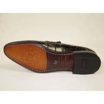 Men's GENIO Genuine Crocodile Embossed Leather Shoes Turkey 120371165 Black image 8