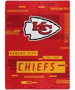 Kansas City Chiefs 60&quot; by 80&quot; Plush Digitize Design Raschel Blanket - NFL - $68.29 CAD