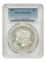 1896 $1 Pcgs MS64PL - £220.40 GBP