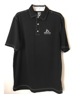 FOOTJOY Golf Shirt Men&#39;s L Athletic Fit Black Southern Oaks Logo - €17,18 EUR