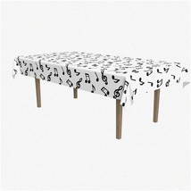 Melody Magic Tablecover - Vibrant 54 x 108 Plastic Cloth for Music Notes... - $35.63