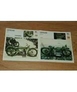 Cleveland 220cc &amp; 600 Four Atlas Editions Motorcycle Card Set - £7.83 GBP