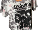 Nwt Victorias Secret Rose Tricot Émeute Aerosmith Bande T-Shirt Manche C... - £12.57 GBP