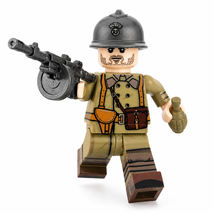 WWII French Infantry Machine Gunner 1pc Minifigure - $3.99