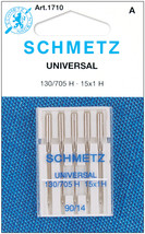 Schmetz Universal Machine Needles-Size 14/90 5/Pkg - £11.87 GBP