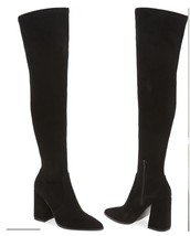 Steve Madden Women&#39;s Tava Black Over The Knee Boots Size 8.5 01S1001085 - £71.93 GBP