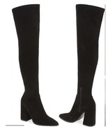 STEVE MADDEN WOMEN&#39;S TAVA BLACK OVER THE KNEE BOOTS SIZE 8.5 01S1001085 - £71.31 GBP