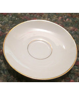 Saucer, White with Gold trim. Clearly marked in Gold, made in Germany - £12.02 GBP