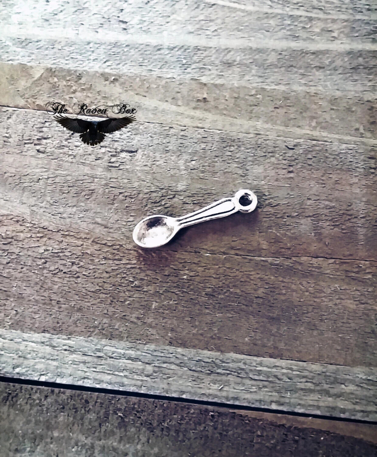 Spoon Charm Antiqued Silver Miniature Jewelry Making Cooking Chef Pendan... - $1.97