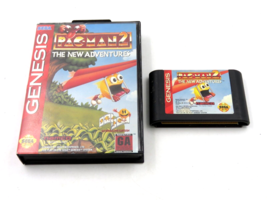 Sega Genesis Game Pac-Man 2: The New Adventures 1994 Namco - Case and Ga... - $6.88