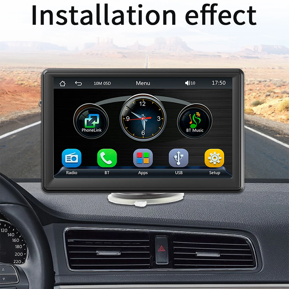 Universal 7 Inch MP5 Player Compatible For Carplay Android Auto Wireless - £66.64 GBP