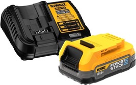 Starter Kit For Dewalt 20V Max* With Powerstacktm Compact Battery And Ch... - £80.08 GBP