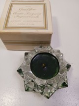 Vintage Avon Gem Glow Clearfire Transparent Fragrance Candle Emerald New NOS - $9.89