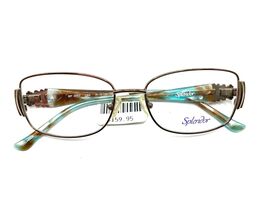 Splendor Eyeglass Frames SP 3007 LBR Gold Gr/ Br 51-16-135 - $16.83