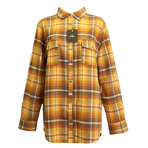 O&#39;Neill Women&#39;s Flannel Shirt Sunshine Yellow Coat Check L/S (S15) - £21.47 GBP