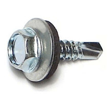 #10-16 x 3/4&quot; Zinc Plated Steel Hex Bonded Washer Head Self-Drilling Screws - £10.61 GBP