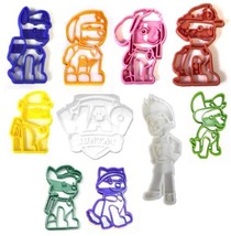Theme of Paw Patrol Dogs Marshall Chase Set Of 10 Cookie Cutters USA PR1050 - £23.69 GBP