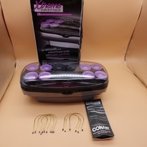 Conair Xtreme Instant Heat Hot Rollers 12 Flocked Curlers Jumbo 8 Clips - £17.95 GBP