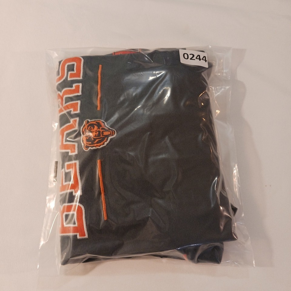 NFL Chicago Bears Football Mens Faded Black & Orange T-Shirt Long Sleeve Size XL Item image 13
