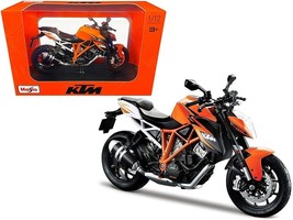 KTM 1290 Super Duke R Orange 1/12 Diecast Motorcycle Model by Maisto - $1,149.35 MXN