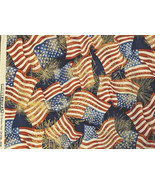 Fat Quarter  Patriotic American Flag Fireworks Fabric  - £6.37 GBP
