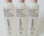 3 X Mineral Fusion Nail Polish Remover, Acetone-Free &amp; Non Drying - £19.02 GBP