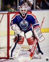 Grant Fuhr Firmado Edmonton Oilers 16x20 Hockey Foto JSA - £128.03 GBP